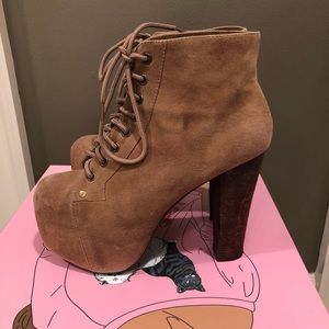 Jeffrey Campbell Lita Heeled Bootie - Suede